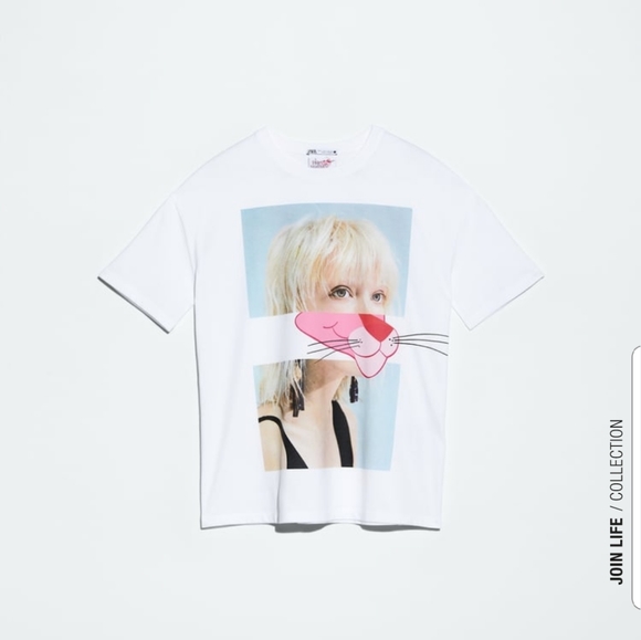pink panther shirt zara